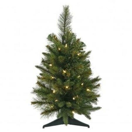 VICKERMAN 24 in. x 21 in. Cashmere Pine LED 50WmWht A118225LED